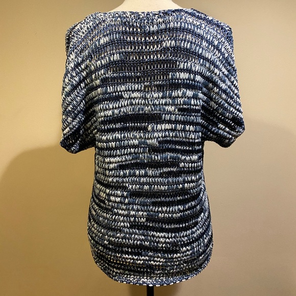 Eileen Fisher Blue Knit Shirt - Picture 8 of 10